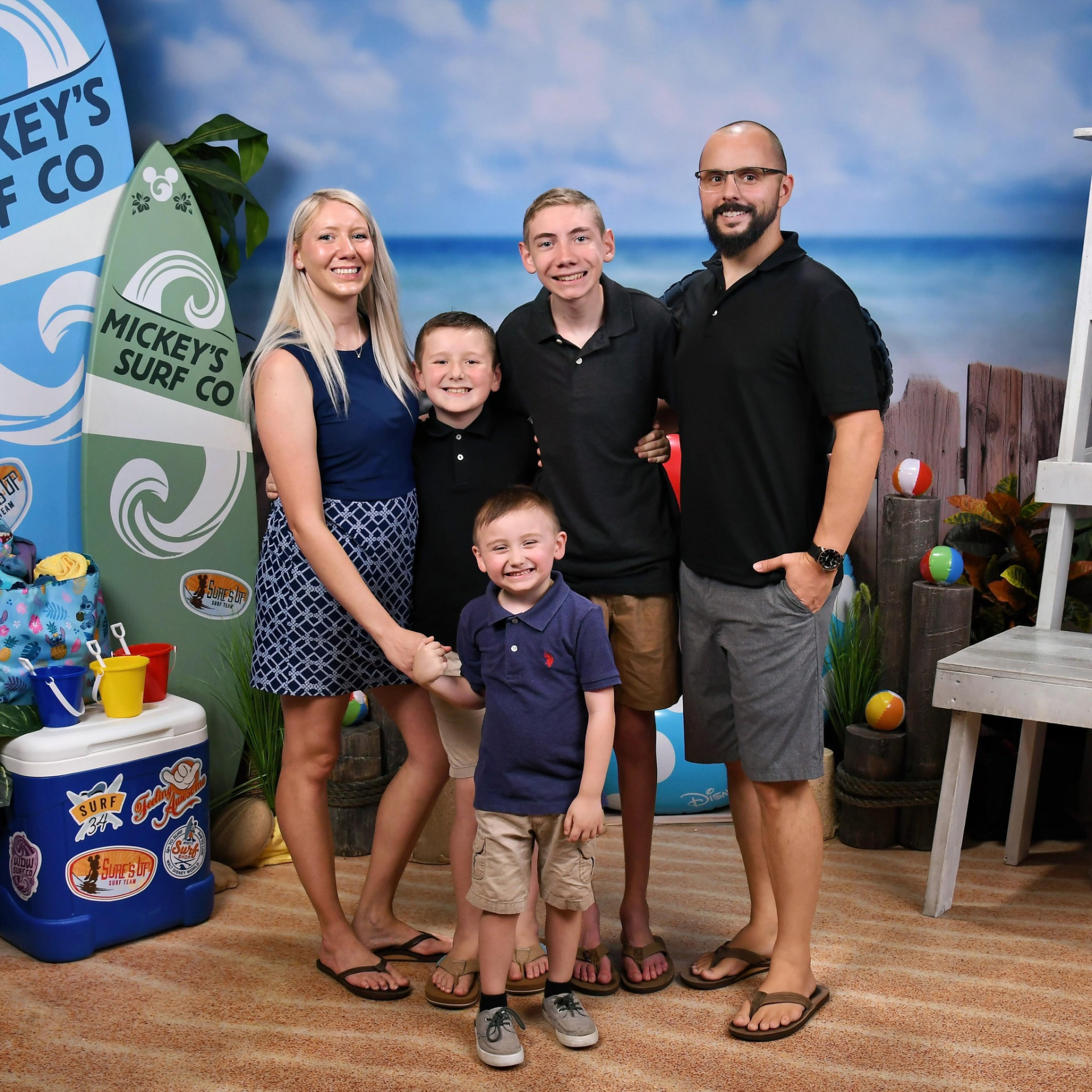 Dalton Young enjoying time with his family